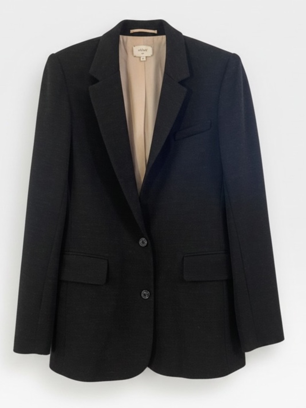 Wilfred 100% Black Heather Tailored Blazer Jacket Size 10 EUC